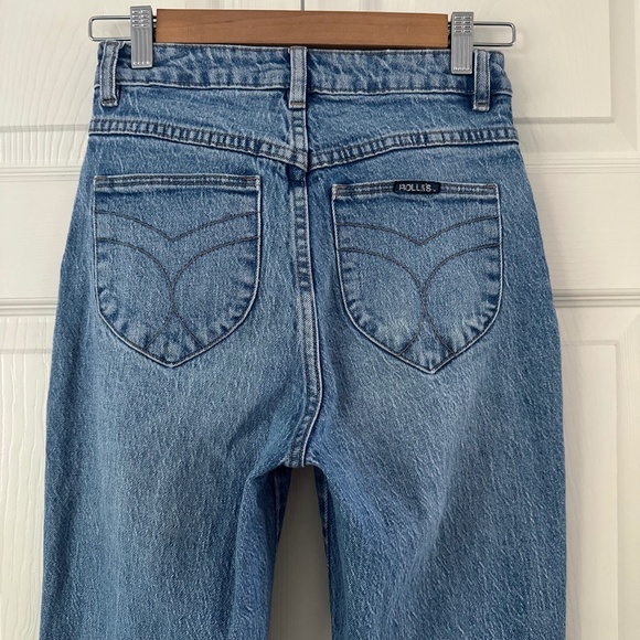 ROLLA’S High Rise Straight Jeans Blue Distress Women’s Size 25 - Picture 6 of 12